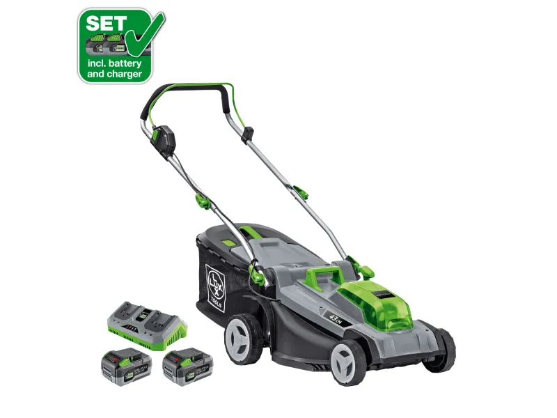 z1 LUX-TOOLS 40V Akku-Rasenmäher 1 PowerSystem A-RM-2x 20/43 Set 2x 20V Akkus – Bild 1